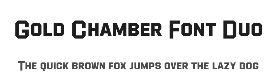 Gold Chamber Font Duo by Almarkhatype — Display Font