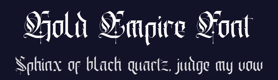 Gold Empire Font by Rockboy Studio — Blackletter Font — thumbnail 2