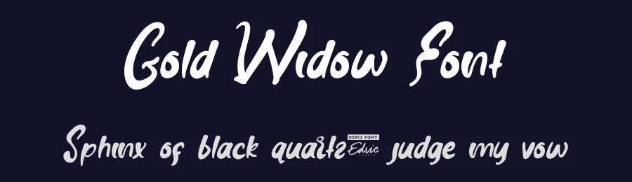 Gold Widow Font by edricstudio — Display Font — thumbnail 2
