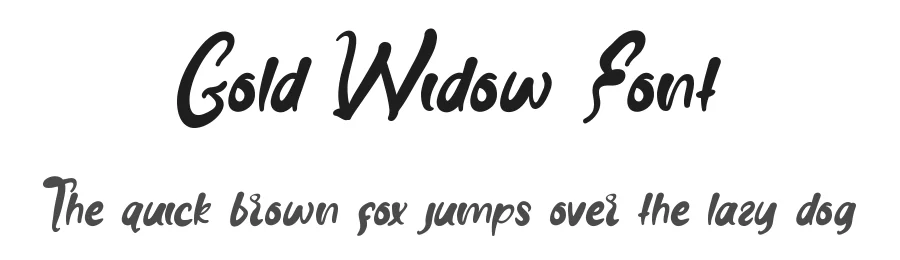 Gold Widow Font by edricstudio — Display Font