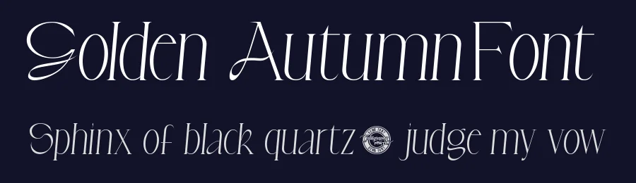 Golden Autumn Font by CalligraphyFonts.net — Display Font — thumbnail 2
