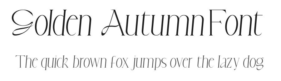 Golden Autumn Font by CalligraphyFonts.net — Display Font
