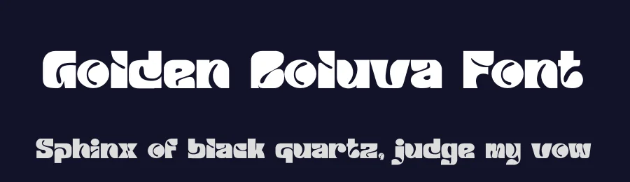 Golden Boluva Font by SlideShoot — Display Font — thumbnail 2