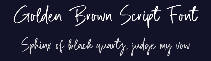 Golden Brown Script Font by Heinzel Std. — Script Handwritten Font — thumbnail 2