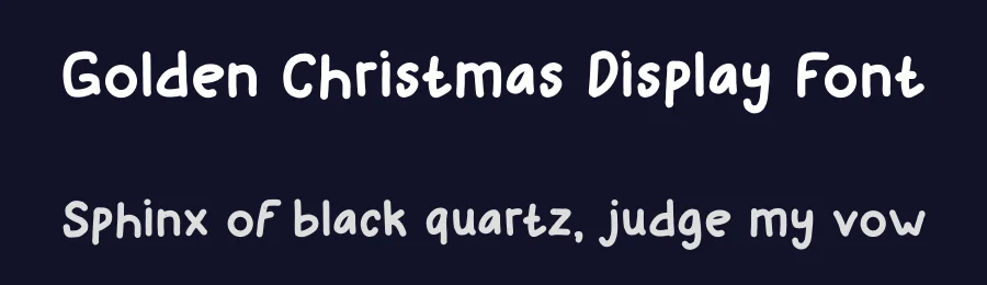 Golden Christmas Display Font by Craftedtype — Decorative Font — thumbnail 2