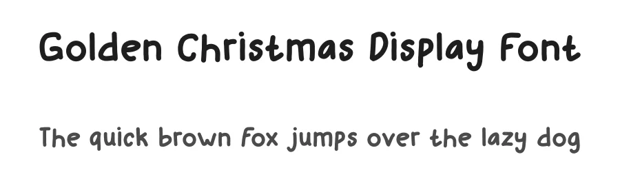 Golden Christmas Display Font by Craftedtype — Decorative Font