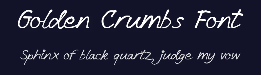 Golden Crumbs Font by Littlehand — Script Handwritten Font — thumbnail 2