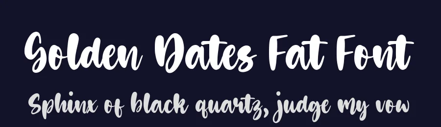 Golden Dates Fat Font by balpirick — Script Handwritten Font — thumbnail 2