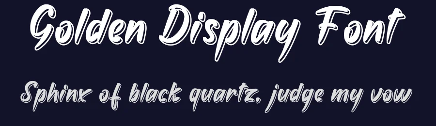 Golden Display Font by andikastudio — Script Handwritten Font — thumbnail 2