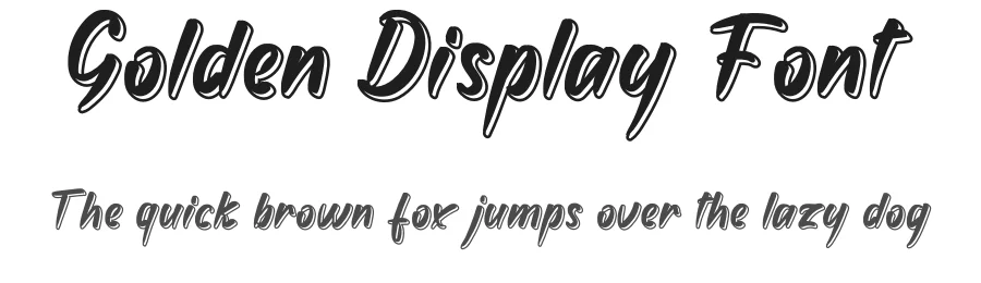 Golden Display Font by andikastudio — Script Handwritten Font