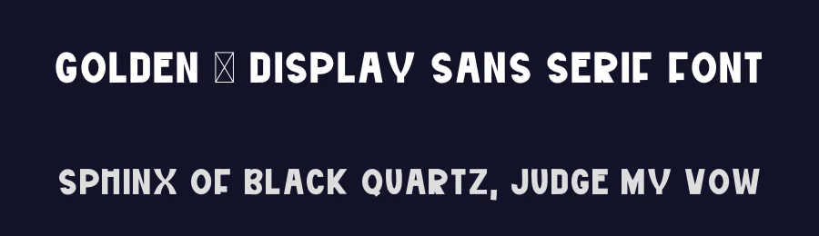 Golden – Display Sans Serif Font by freshtypeink — Display Font — thumbnail 2