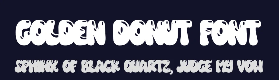 Golden Donut Font by glyphminds.studios — Decorative Font — thumbnail 2