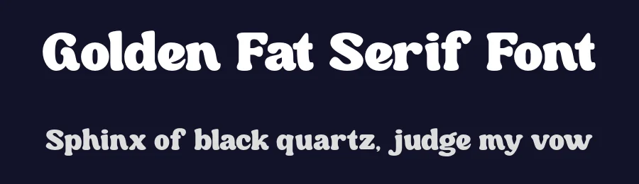 Golden Fat Serif Font by roomspace.cl — Display Font — thumbnail 2