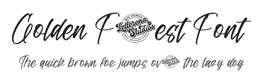 Golden Forest Font by letterenastudios — Script Handwritten Font