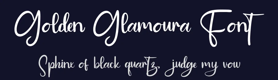 Golden Glamoura Font by Creatifontstudios — Script Handwritten Font — thumbnail 2