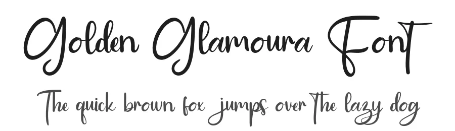Golden Glamoura Font by Creatifontstudios — Script Handwritten Font