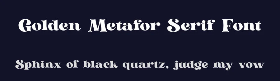 Golden Metafor Serif Font by Kulokale — Serif Font — thumbnail 2