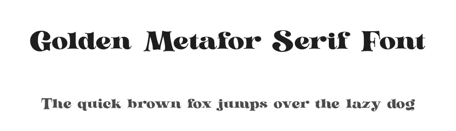 Golden Metafor Serif Font by Kulokale — Serif Font