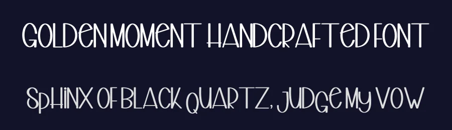 Golden Moment Handcrafted Font by freshtypeink — Display Font — thumbnail 2