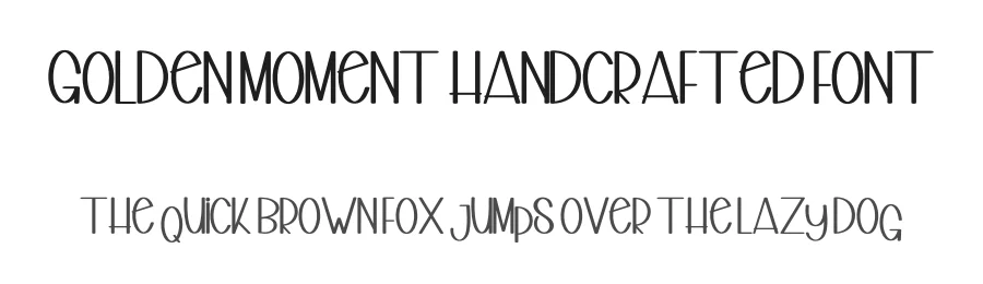 Golden Moment Handcrafted Font by freshtypeink — Display Font