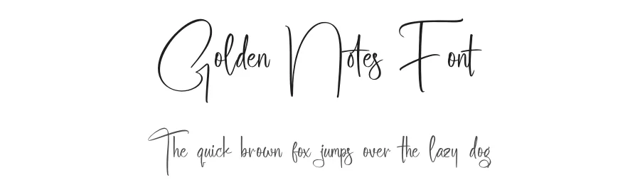 Golden Notes Font by glorytype — Script Handwritten Font