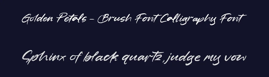 Golden Petals – Brush Font Calligraphy Font by letterenastudios — Script Handwritten Font — thumbnail 2