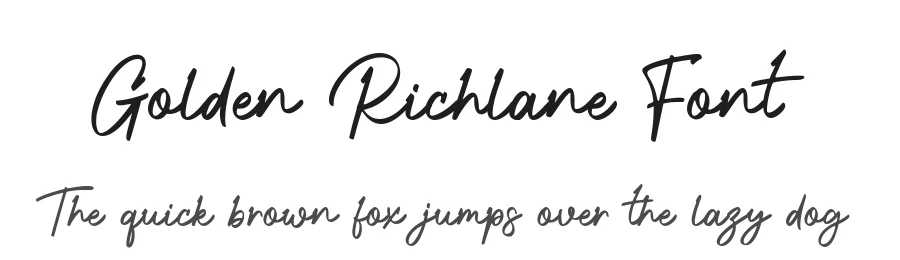 Golden Richlane Font by Essentials Studio — Display Font