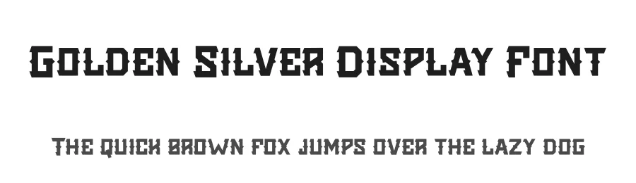 Golden Silver Display Font by Display Studio — Display Font
