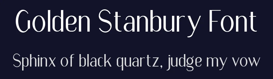 Golden Stanbury Font by HansCo — Sans Serif Font — thumbnail 2