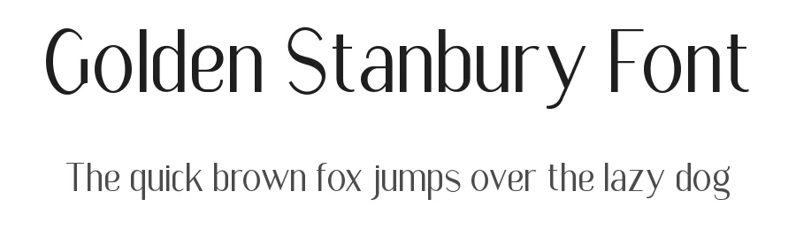 Golden Stanbury Font by HansCo — Sans Serif Font