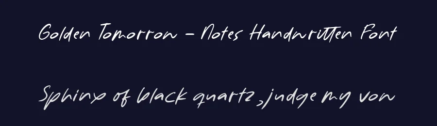 Golden Tomorrow – Notes Handwritten Font by letterenastudios — Script Handwritten Font — thumbnail 2