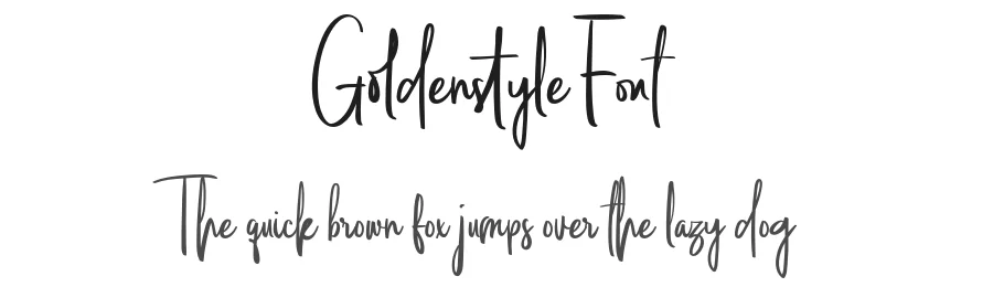 Goldenstyle Font by Vampstudio β Script Handwritten Font