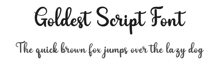 Goldest Script Font by twinletter — Script Handwritten Font
