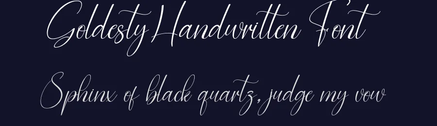 Goldesty Handwritten Font by creativeletter — Script Handwritten Font — thumbnail 2