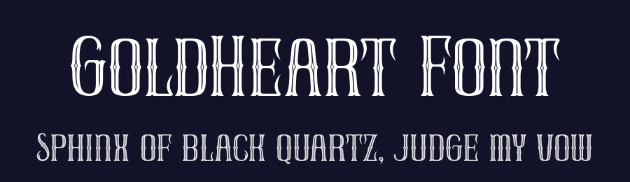 GoldHeart Font by Jasm 7NTypes — Display Font — thumbnail 2