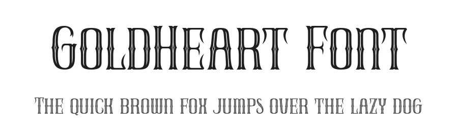 GoldHeart Font by Jasm 7NTypes — Display Font