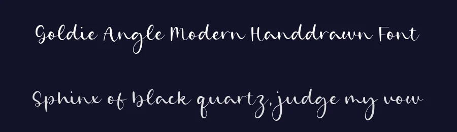 Goldie Angle Modern Handdrawn Font by balpirick — Script Handwritten Font — thumbnail 2