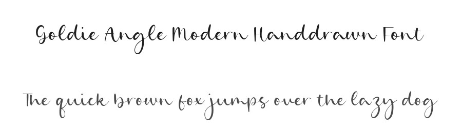 Goldie Angle Modern Handdrawn Font by balpirick — Script Handwritten Font