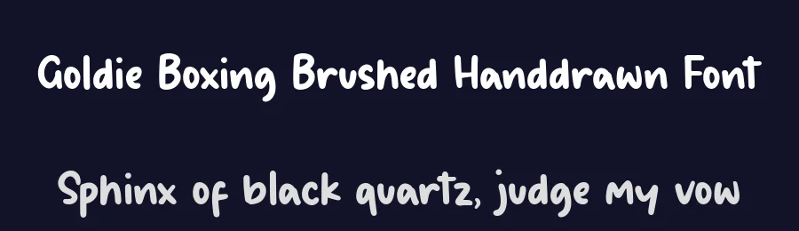 Goldie Boxing Brushed Handdrawn Font by balpirick — Script Handwritten Font — thumbnail 2