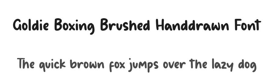 Goldie Boxing Brushed Handdrawn Font by balpirick — Script Handwritten Font