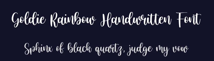 Goldie Rainbow Handwritten Font by balpirick — Script Handwritten Font — thumbnail 2
