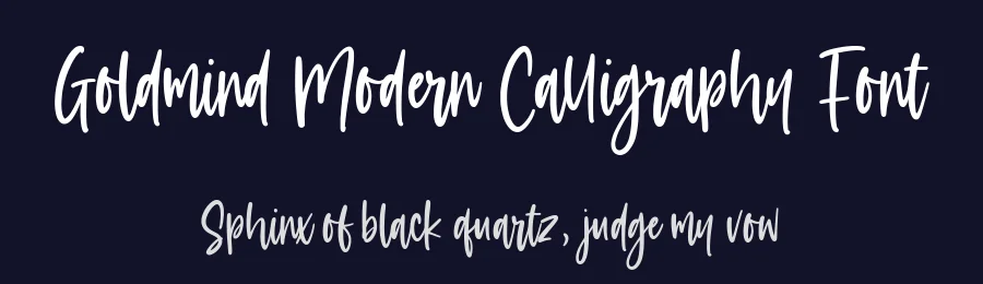 Goldmind Modern Calligraphy Font by balpirick — Script Handwritten Font — thumbnail 2