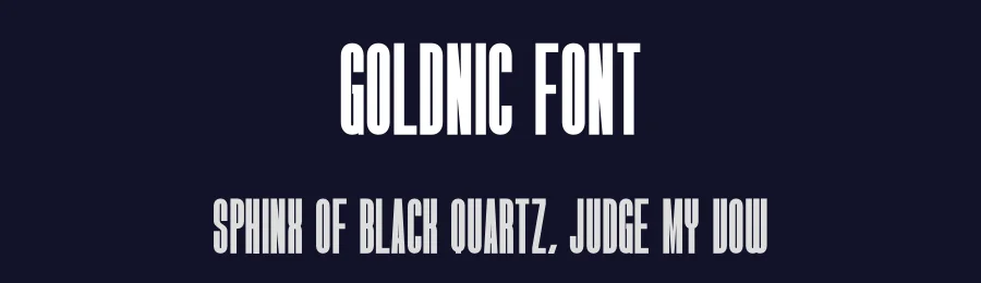 Goldnic Font by Craftedtype — Decorative Font — thumbnail 2