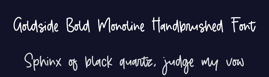 Goldside Bold Monoline Handbrushed Font by balpirick — Script Handwritten Font — thumbnail 2
