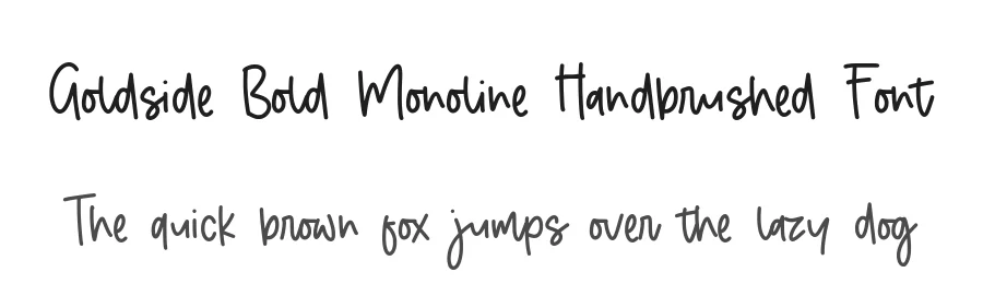 Goldside Bold Monoline Handbrushed Font by balpirick — Script Handwritten Font