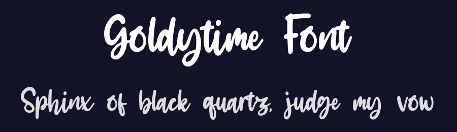 Goldytime Font by qwrtype — Script Handwritten Font — thumbnail 2