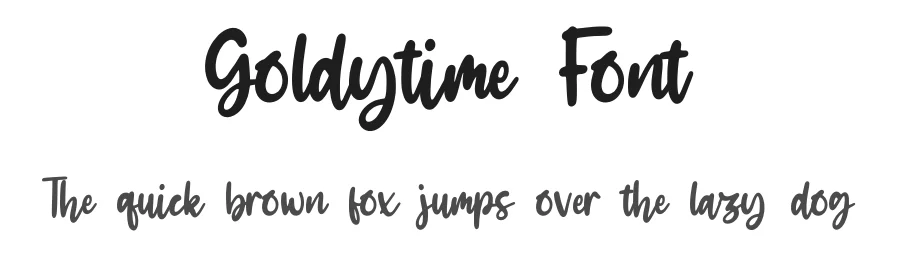 Goldytime Font by qwrtype — Script Handwritten Font