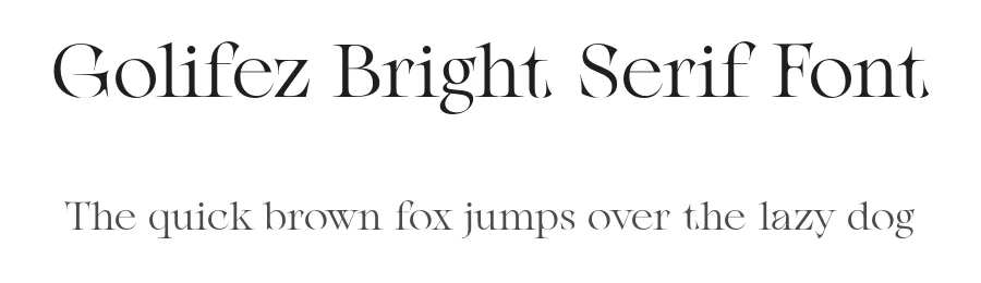 Golifez Bright Serif Font by Oktnum Type Foundry — Serif Font