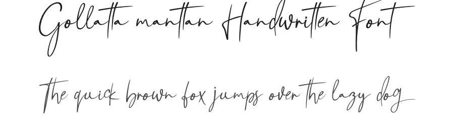Gollatta manttan Handwritten Font by andikastudio — Script Handwritten Font