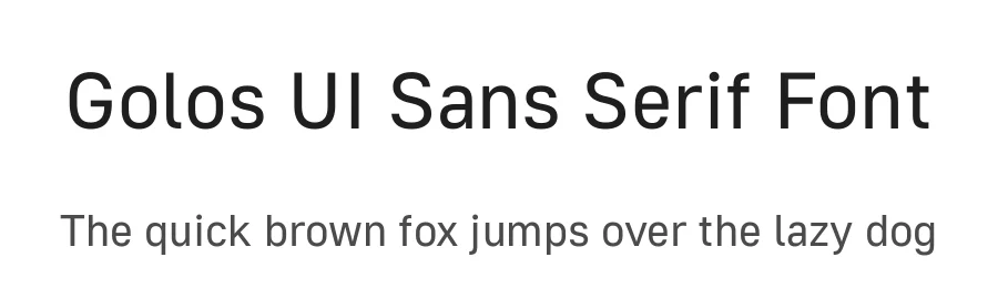 Golos UI Sans Serif Font by paratype โ Sans Serif Font